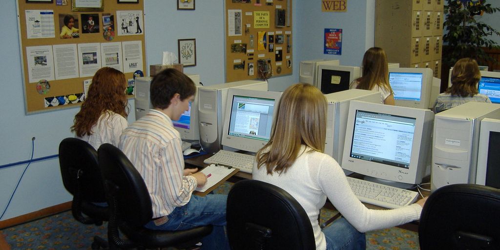 students in a classroom in Germany